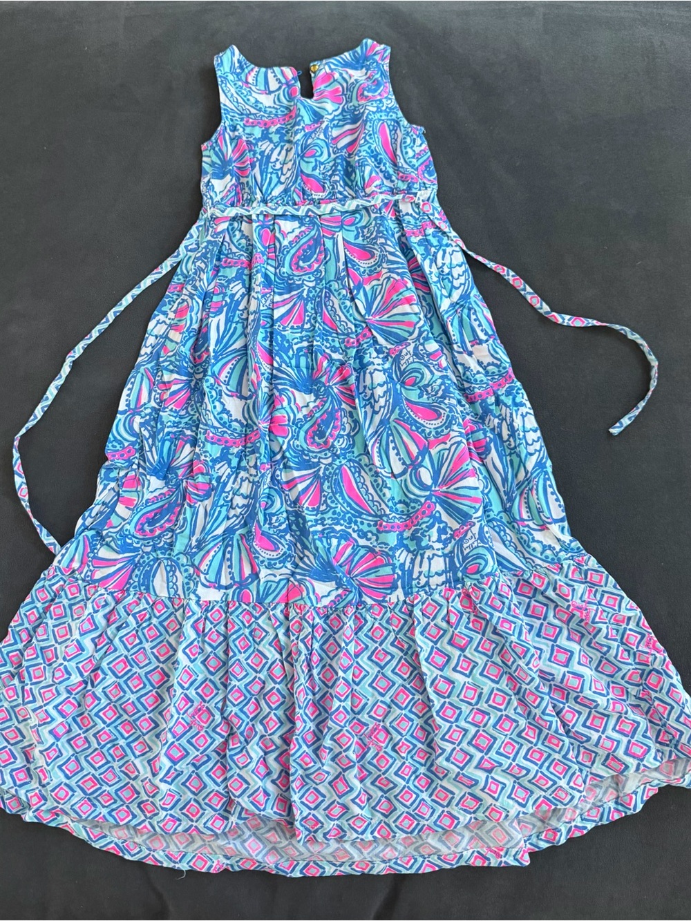Lily Pulitzer for Target Girls Blue & Pink Paisley Maxi Dress